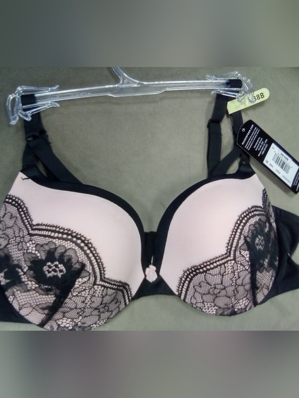 Pink & Black Sexy Lacy Bra